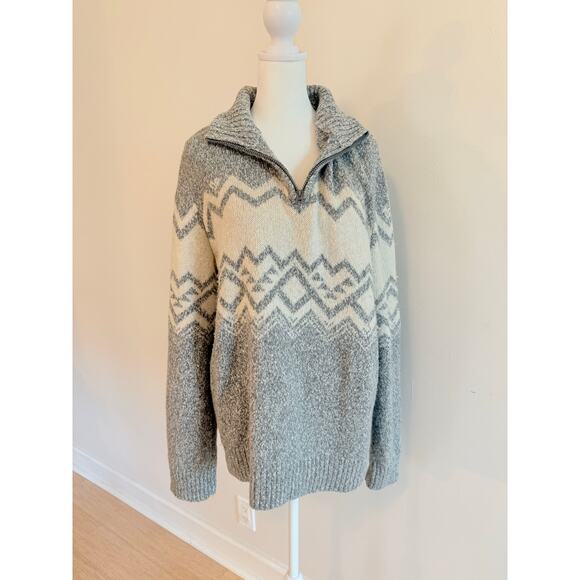 American Eagle Men's Quarter Zip Large - Picture 1 of 6